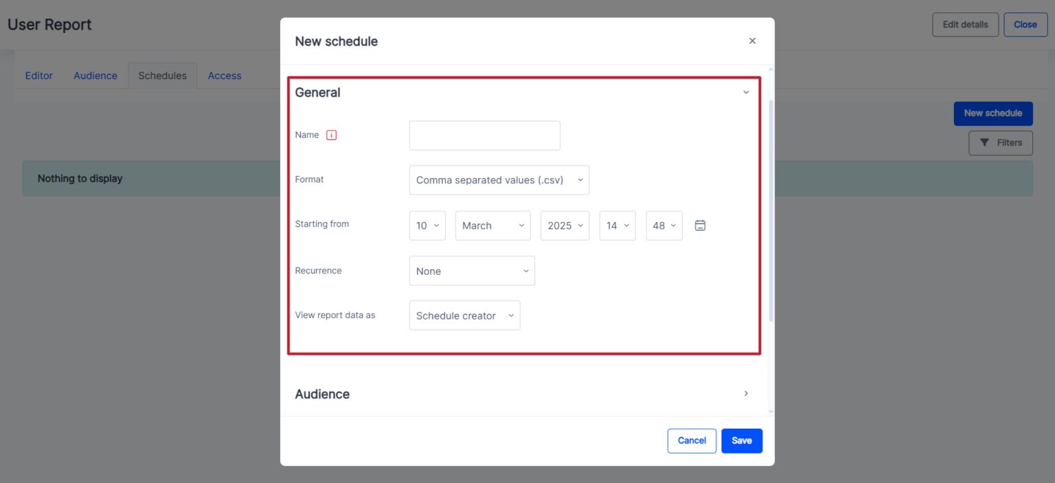 Scheduling Automated Delivery for a Custom Report – ModernLMS Documentation